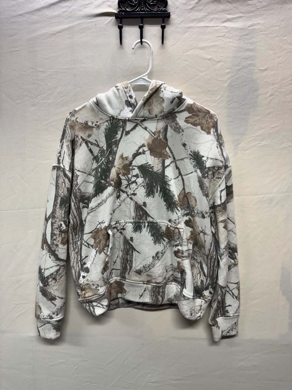 Hollister Boxy Fit Camo Hoodie Sweatshirt Size XS